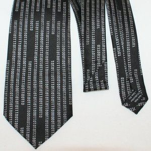 Mr. G33K nerd_ware Binary F*** You Microfiber Tie